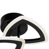 Nowoczesny plafon W7112-2S BK ledowa lampa sufitowa 36W czarna