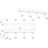 Sufitowa lampa do jadalni AMBALA 849210432 LED 22W 2300-4000K sopel czarny