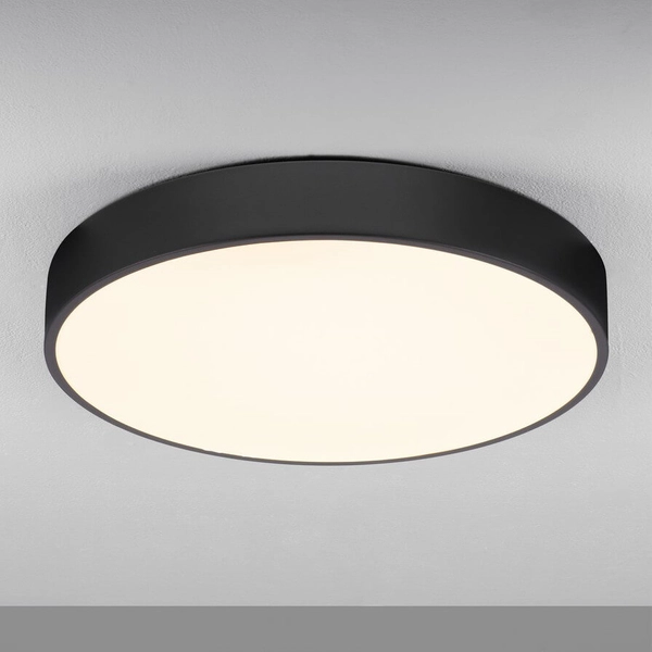 Okrągła lampa sufitowa GESELL LE44409 LED 30W 3000K dysk czarna biała