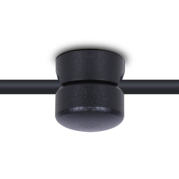 Wisząca LAMPA pająk Puerto K-4896 Kaja tuby metalowe do sypialni czarne