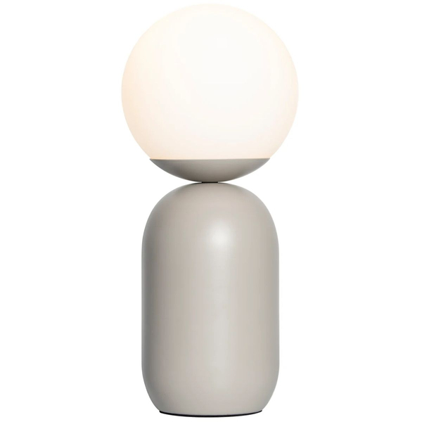 Lampa stołowa Notti 2011035010 Nordlux kula ball biała szara