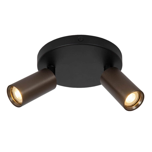 Metalowa lampa sufitowa RITMO 09942/12/97 tubki podwójne brązowe