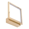 Złoty kinkiet pokojowy Opera square LED 18W 3000K metalowa ramka