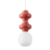 Wisząca lampa do sypialni VILROSA LE44558 z ceramiki koralowa biała outlet