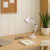 Klasyczna lampa biurkowa NEXA WHITE ML1637 regulowana biała