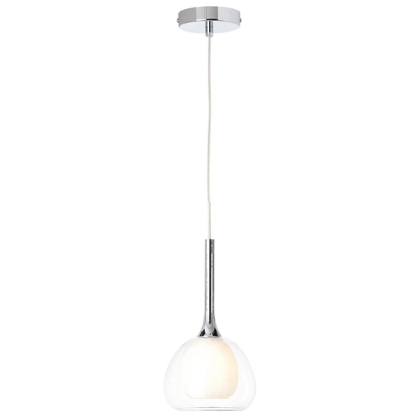 Wisząca lampa nad stół Hadan 85570/15 szklany klosz chrom