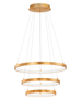 Metalowa lampa wisząca Nueve nad stół LED 83W 3000K złota