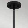 Ekologiczna lampa wisząca Royer QZ-ROYER-1P-MBK szklana rattan czarny