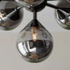 Sufitowa lampa do salonu Oscar 101147 loftowa czarny przydymiony