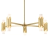 Lampa wisząca glamour Marvele MARVELE10-AB-OPAL tubki mosiądz