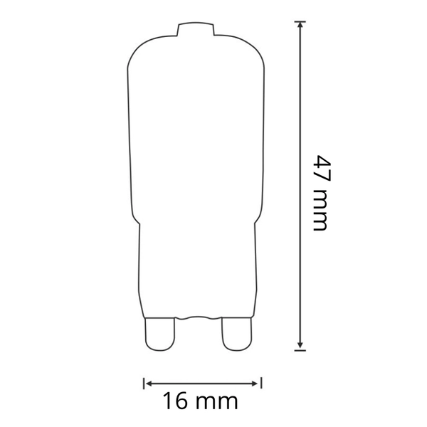 Żarówka kapsułka 306586 G9 2,5W 180 lm biała zimna