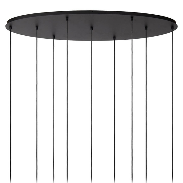 Loftowa lampa wisząca molekułowa JOANET 45494/19/96 szklana czarna złota