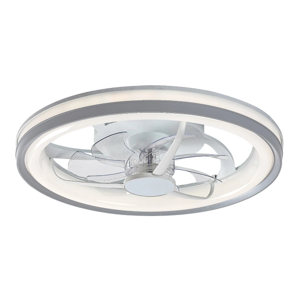 Sufitowy wiatrak Fanricius srebrny biały 71335 LED 40W 3000-6000K CCT na pilot