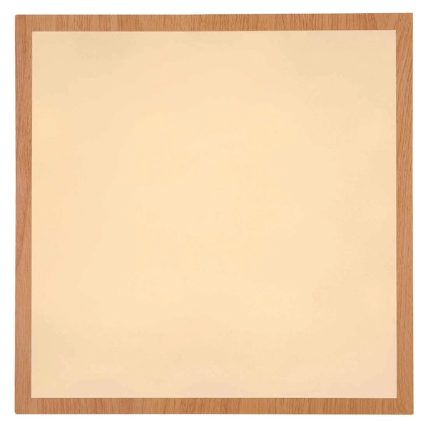 Kwadratowa LAMPA sufitowa DORO 416080D2W Globo metalowy plafon LED 24W 3000K do holu drewno