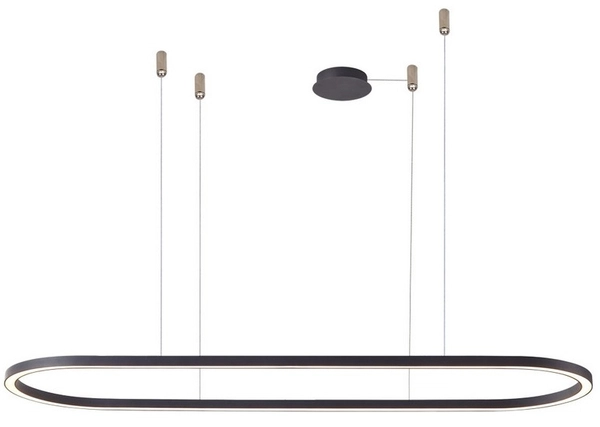 Ledowa lampa wisząca Elena AZ5055 50W 3000K eliptyczna czarna