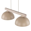 Podwójna wisząca lampa Oslo Sabia 11011 na belce beżowy