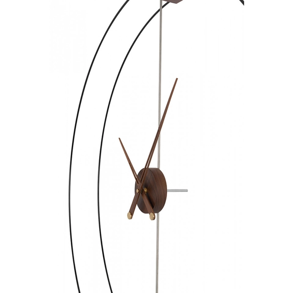 Zegar ścienny Doble Ring MSE1501100485 obręcz drewno mosiądz outlet