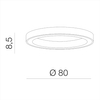 Lampa przysufitowa Marco AZ5035 LED 60W 3000-6500K pierścień czarna