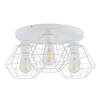 Sufitowa potrójna lampa loftowa Diamond 6214 TK Lighting druciana biała