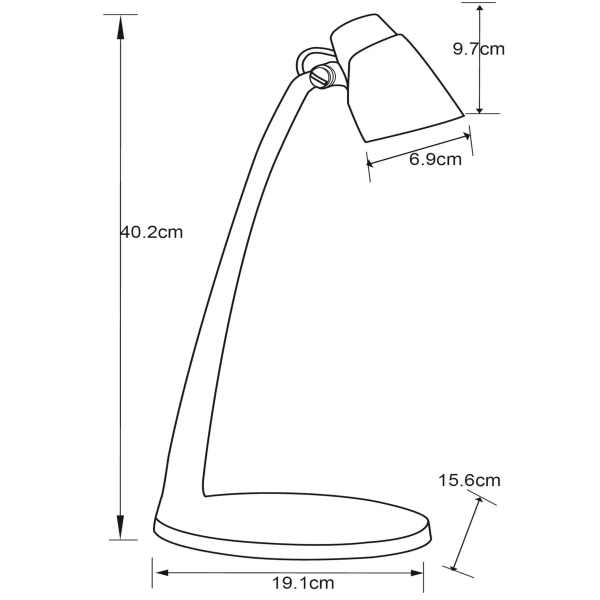 Ledowa lampka biurkowa Ludo 18660/05/02 Lucide LED 4,5W 3000K czarna złota