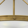Sufitowa lampa Collier HK-COLLIER-SF-M Hinkley okrąg mosiądz