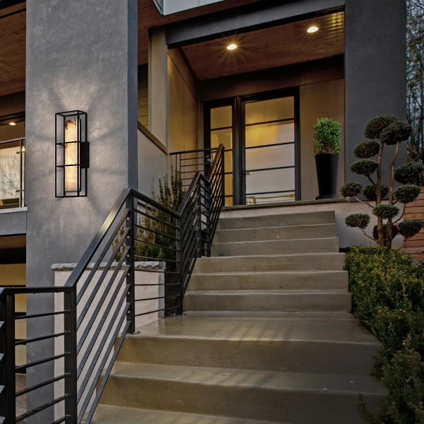 Kinkiet prostokątny Blakley QN-BLAKLEY-L-BK LED 20W 3000K IP44 czarny