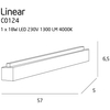Oprawa sufitowa do przedpokoju LINEAR C0124 Maxlight LED 18W 4000K belka biała