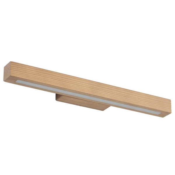 Naścienna lampa Teo 5920 LED 8W 3000K podłużna do holu drewniana