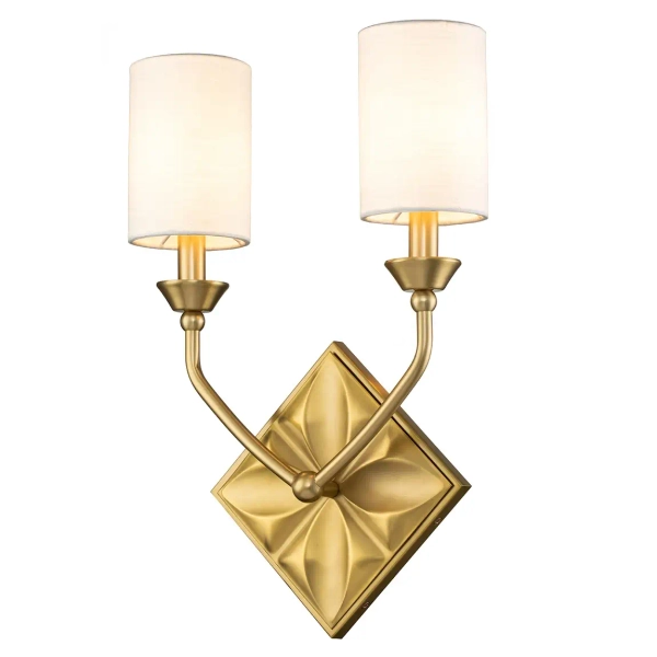 Podwójny kinkiet do łazienki Eplison QN-EPSILON-2WB-AB IP44 mosiądz