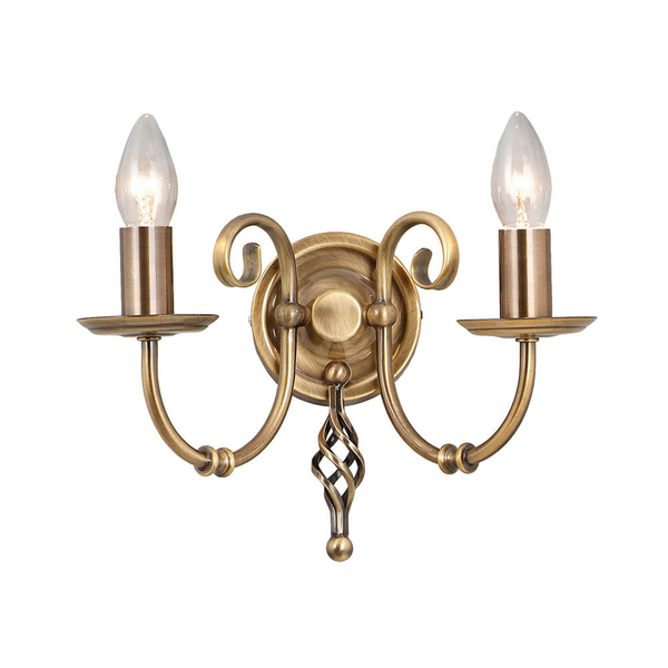 Kinkiet świecznikowy Artisan ART2-AGD-BRASS Elstead klasyczny mosiądz