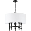 Lampa abażurowa wisząca Austin P05203BK-WH Cosmolight czarny biały