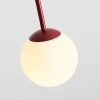 Wisząca lampa podwójna UNA 1116H15 skandynawska kule czerwone