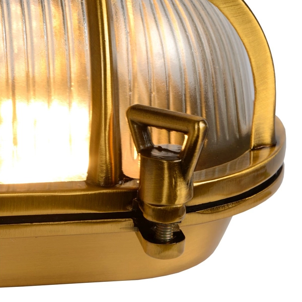 Elewacyjna LAMPA zewnętrzna DUDLEY 11891/20/02 Lucide industrialna OPRAWA metalowa outdoor IP44 złota