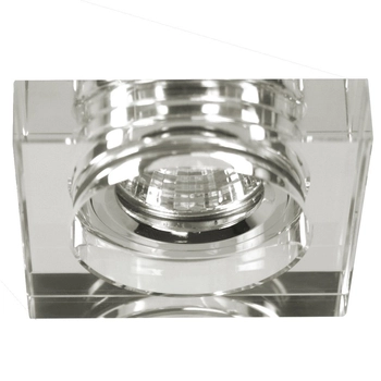 Przezroczysta lampa sufitowa Ss kwadratowa do zabudowy