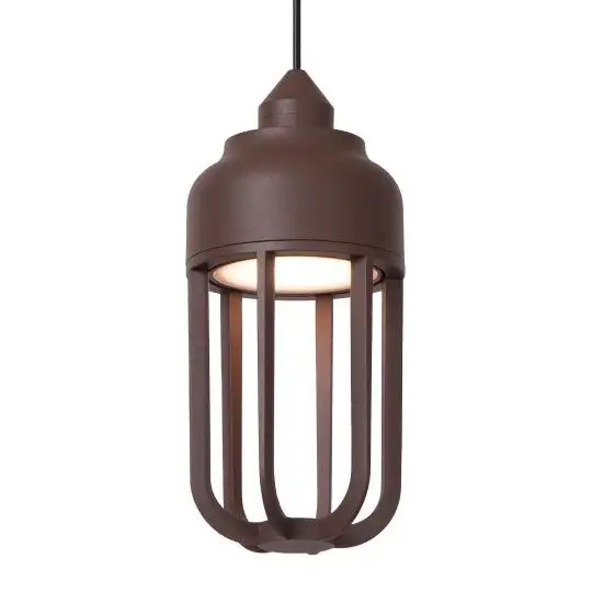 Zewnętrzna wisząca lampa Wells 33810/08/97 LED 8W 2700K IP54 brązowy