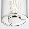 Wisząca lampa Espada QN-ESPADA-1P-PC LED 18W 3000K szklana tuba srebrny