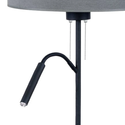 Sypialniana lampa stojąca do czytania Hotel 9072 Nowodvorski podwójna szara