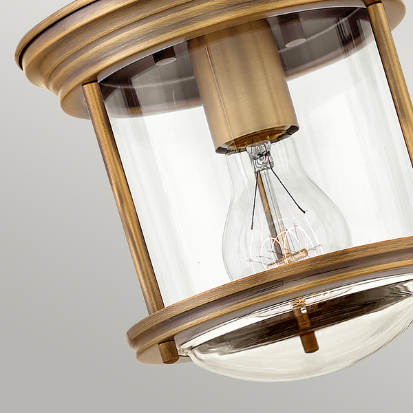 Sufitowy plafon QN-HADRIAN-MINI-F-BR-CLEAR retro brązowy