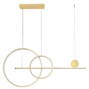 Wisząca lampa pierścień NEW AGE MP0082-L120 gold LED 40W 3000K złota