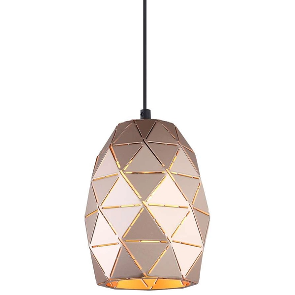 LAMPA wisząca HARLEY MDM-3480/1 GD Italux geometryczna OPRAWA metalowa zwis szampański