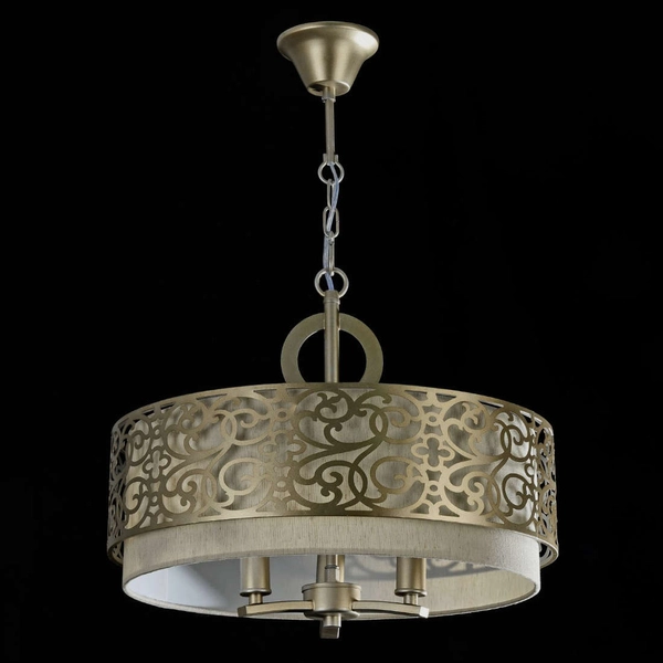 Antyczna LAMPA wisząca VENERA H260-03-N Maytoni abażurowa OPRAWA metalowy zwis złoty