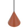 Wisząca lampa nad stół ZENITH 11456 trójkątna terakota