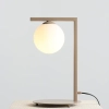 Nocna lampka do sypialni ZAC 1038B17_1 kula ball biała beżowa