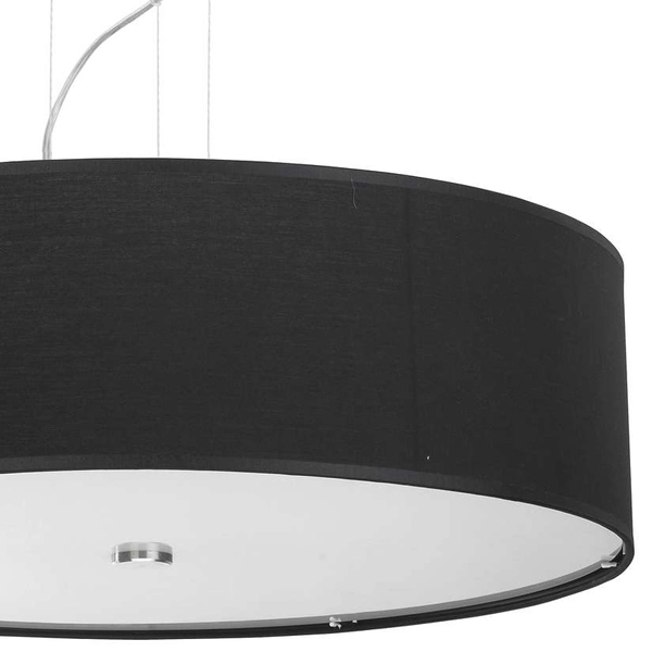 LAMPA wisząca 6774 metalowa OPRAWA okrągły zwis abażurowy czarny