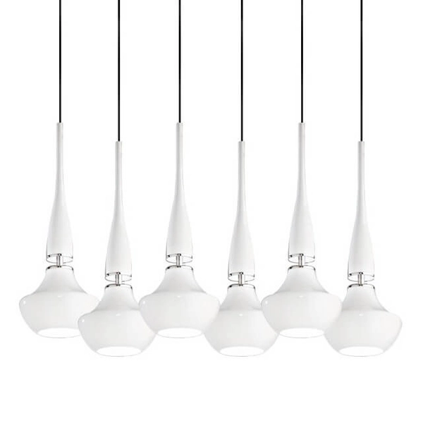 Metalowa lampa nad stół TASOS AZ1883 Azzardo wisząca biały