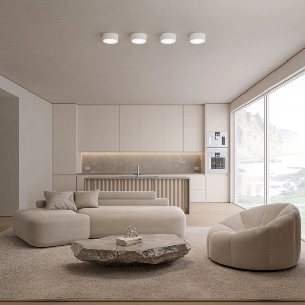 Biala lampa sufitowa 137623600073 z czujnikiem ruchu