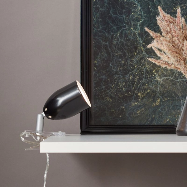 Biurkowa lampa z klipsem Leo G24801A06 regulowana czarna