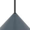 Metalowa lampa stożkowa ZENITH 11491 zwis szary błękit