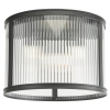 Przysufitowa lampa do kuchni Bianka BIA5322 ryflowana czarna