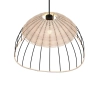 Ratanowa lampa wisząca SANDRINE R36211032 czarny naturalny